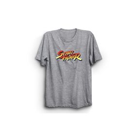 The Fame Street Fighter Fight Dövüş Oyun Game Gri Kadın T-shirt