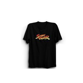 The Fame Street Fighter Fight Dövüş Oyun Game Siyah Kadın T-shirt