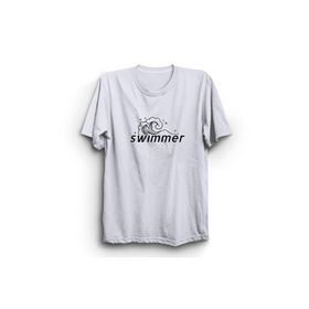 The Fame Swimmer Yüzücü Yüzme Dalga Deniz Swimming Swim Beyaz Kadın T-shirt