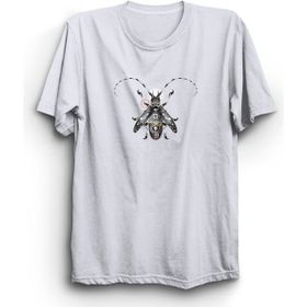 The Fame Tasarım Böcek Makine Mühendisi Machine Bug Engineer Beyaz Kadın T-shirt