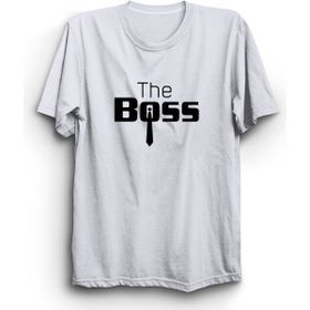 The Fame The Boss Patron Kravat Beyaz Kadın T-shirt