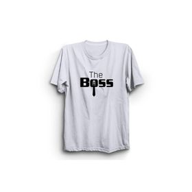The Fame The Boss Patron Kravat Beyaz Kadın T-shirt