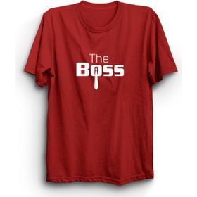 The Fame The Boss Patron Kravat Kırmızı Kadın T-shirt