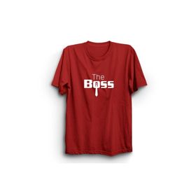 The Fame The Boss Patron Kravat Kırmızı Kadın T-shirt