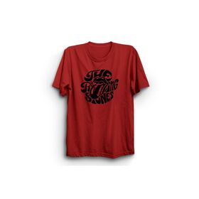 The Fame The Rolling Black Logo Rock Metal Müzik Grubu Kırmızı Kadın T-shirt