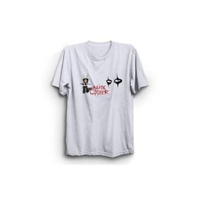 The Fame The Theatrical Father Of Shock Rock Alice Cartoon Rock Metal Beyaz Kadın T-shirt