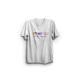 The Fame THENM7671 Beyaz Travis Scott Astroworld Wish You Were Here Kadın T-shirt