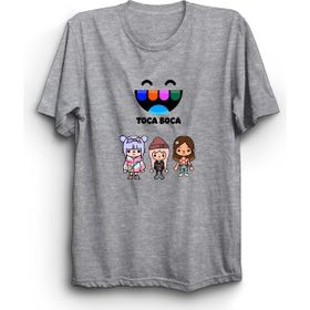The Fame Toca Boca Game Oyun VRS03 Gri Kadın T-shirt