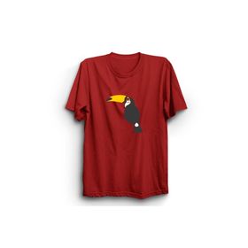 The Fame Tukan Kuşu Şans Bereket Luck Toucan Bird Kırmızı Kadın T-shirt