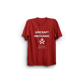 The Fame Uçak Teknisyeni Aircraft Mechanic Mühendis Kırmızı Kadın T-shirt
