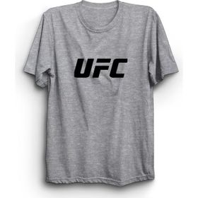 The Fame UFC Ultimate Fighting Championship Dövüş Fight Gri Kadın T-shirt