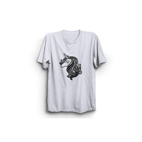 The Fame Unicorn Tek Boynuzlu At Luck Beyaz Kadın T-shirt