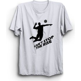 The Fame Voleybol Volleyball Cant Stop The Rise Beyaz Kadın T-shirt