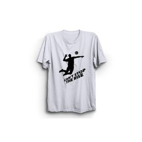 The Fame Voleybol Volleyball Cant Stop The Rise Beyaz Kadın T-shirt