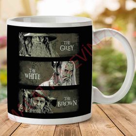 The Grey the Brown the White Wizards Lord of the Rings Baskılı Kupa