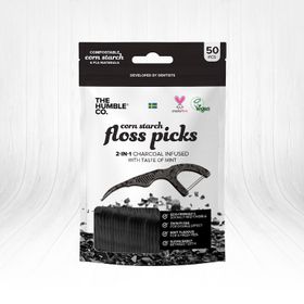 The Humble Co 50 Adet Kömür Etkisi ve Nane Tadı Kürdanlı Diş İpi