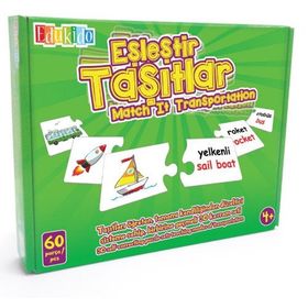 The Learning Journey Eşleştir Taşıtlar Mukavva Puzzle