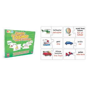 The Learning Journey Eşleştir Taşıtlar Mukavva Puzzle