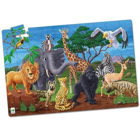 The Learning Journey TLJ115237 100 Parça Vahşi Yaşam Fosforlu Yer Puzzle