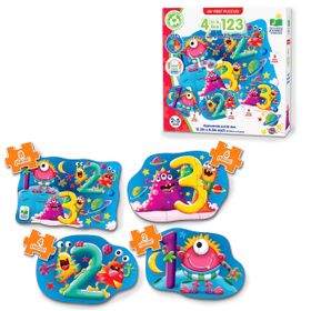 The Learning Journey TLJ630143 Bir Arada 123 4 Puzzle