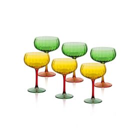 The Mia 11415 Ayaklı Cam 6 Parça 280 ml Dondurma Kasesi