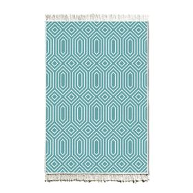 The Mia 150x100 cm Green Çift Taraflı Kilim