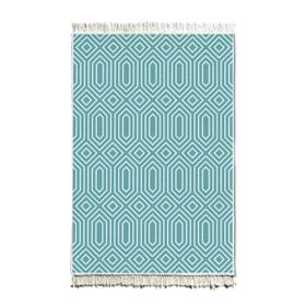 The Mia 150x100 cm Green Çift Taraflı Kilim