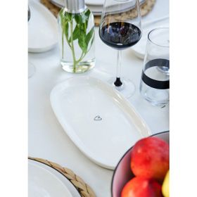 The Mia 26 cm 2'li Set Summertime Oval Servis
