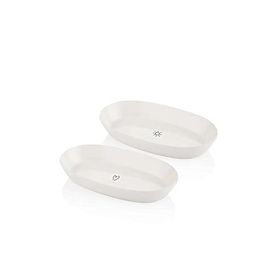 The Mia 26 cm 2'li Set Summertime Oval Servis