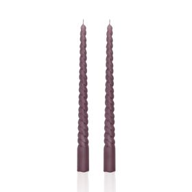 The Mia 29 cm Burgu Vizon 2'li Şamdan Mumu Set