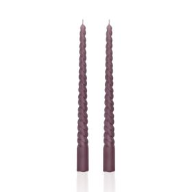 The Mia 29 cm Burgu Vizon 2'li Şamdan Mumu Set