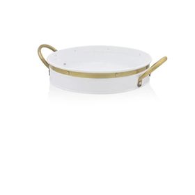 The Mia 30 cm Galvin Beyaz Tepsi