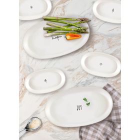 The Mia 31 cm 2'li Set Summertime Oval Servis