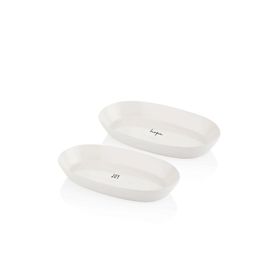 The Mia 31 cm 2'li Set Summertime Oval Servis