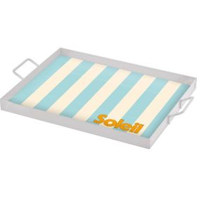 The Mia 40x30 cm Soleil Dekoratif Metal Tepsi