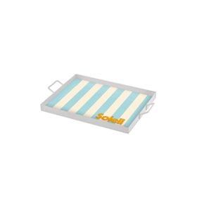 The Mia 40x30 cm Soleil Dekoratif Metal Tepsi