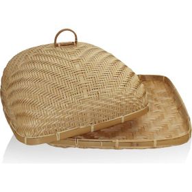 The Mia 40x40x21 cm Bambu Dikdörtgen Tepsi