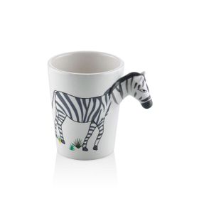 The Mia 420 ml Zebra Kulplu Kupa