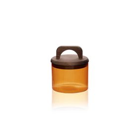 The Mia Akasya 350 ml Kulplu Cam Amber Kavanoz