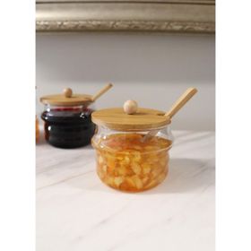 The Mia Bambu 250 ml Kapaklı Borosilikat Cam Kavanoz