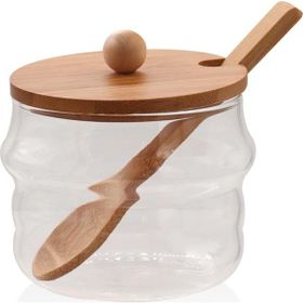 The Mia Bambu 250 ml Kapaklı Borosilikat Cam Kavanoz
