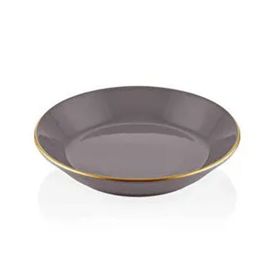 The Mia Basic 6'lı Set Gri 20 cm Yemek Tabağı