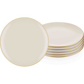 The Mia Basic 6'lı Set Krem 26 cm Servis Tabağı