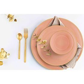 The Mia Basic Somon Pembe 15 cm Kase 6'lı Set