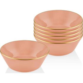 The Mia Basic Somon Pembe 15 cm Kase 6'lı Set