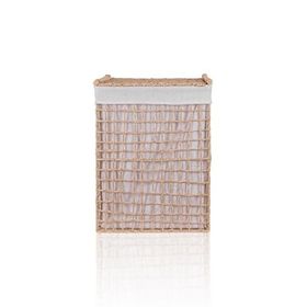 The Mia Braid Hasır Naturel 43x35x56 cm Çamaşır Sepeti