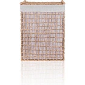 The Mia Braid Hasır Naturel 43x35x56 cm Çamaşır Sepeti