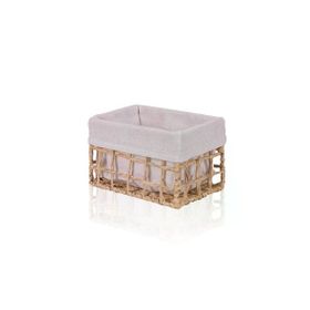 The Mia Braid Hasır Organizer Naturel 22x14x13 cm Sepet