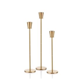 The Mia BRS0097 Brass Pirinç 3'lü Şamdan Set