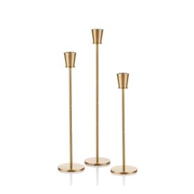 The Mia BRS0097 Brass Pirinç 3'lü Şamdan Set